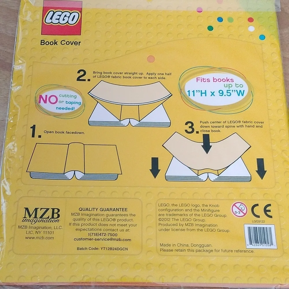 Lego + Make it Blocks Desk Mini Storage Boxes and Book Covers, 6 pc Set